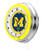 19" University of Michigan Clock w/ Double Neon Ring Image