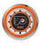 19" Philadelphia Flyers Clock w/ Double Neon Ring Image 1
