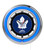 19" Toronto Maple Leafs Clock w/ Double Neon Ring Image 1