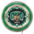 19" Ohio University Clock w/ Double Neon Ring Image 1