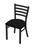 400 Jackie 18" Chair with Black Wrinkle Finish and Black Vinyl Seat