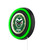 Colorado State University 15" Double Neon Clock w/ Black Case