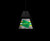 Oregon Ducks Long Box Billiard Light with Black Finish