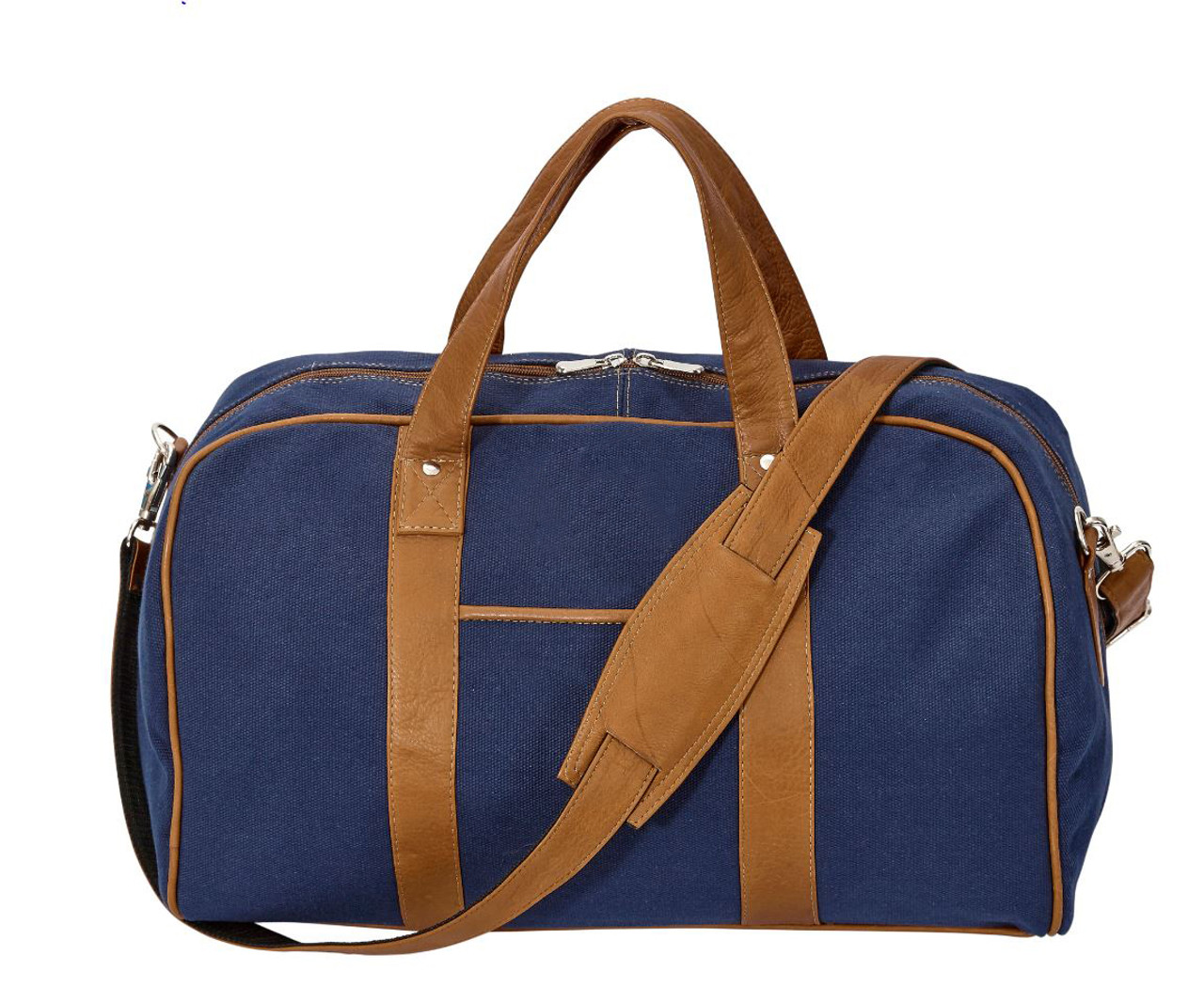 vintage9 Premium Canvas Genuine Leather Duffle Bag with Luggage Tag -  Vienna Duffel Without Wheels Brown - Price in India | Flipkart.com