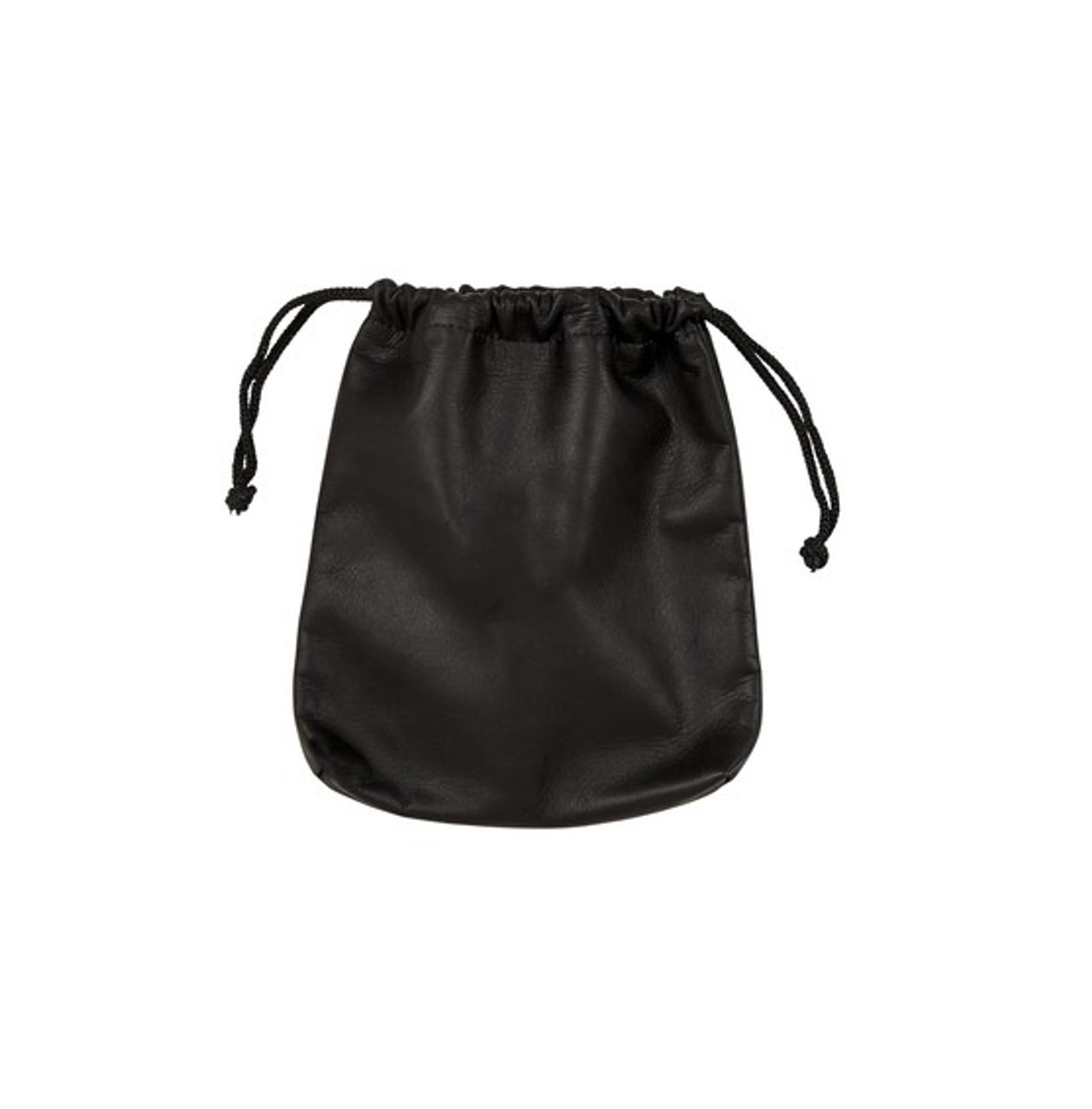 FAUX LEATHER DRAWSTRING BAG-