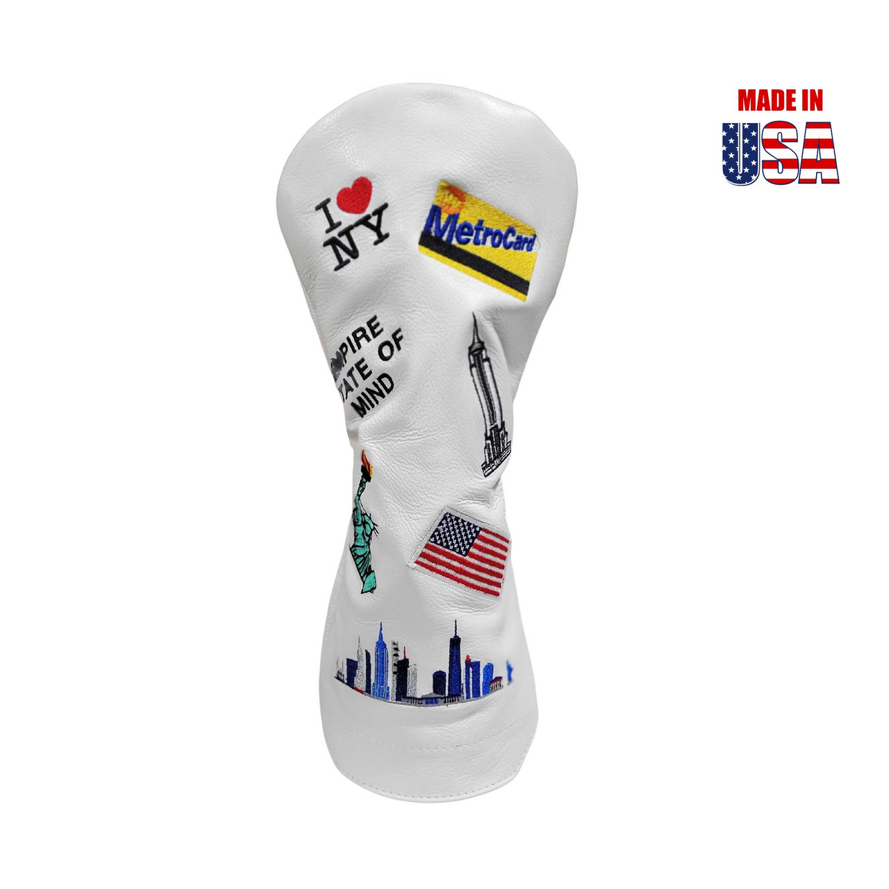 New York Mural Leather Headcovers