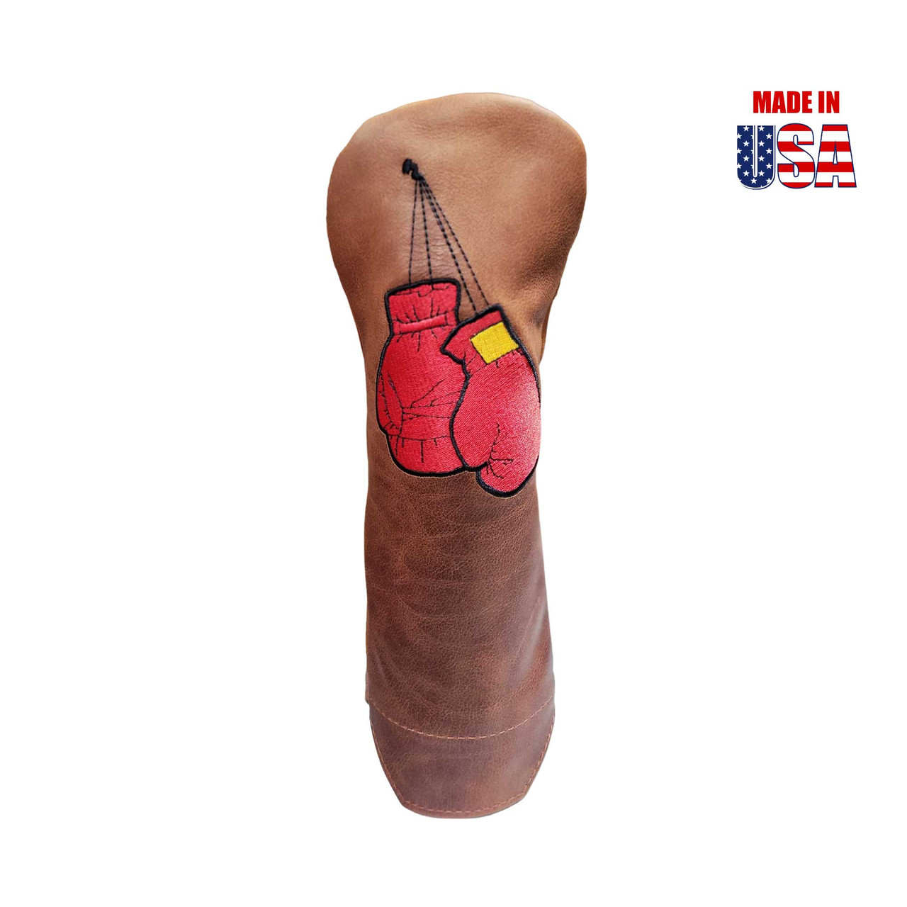 Boxing Gloves Hanging on Leather Fairway Headcover