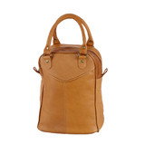 Golf Ball Shag Bag in Tan Colombian Leather