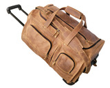 20" Wheeled Duffel/Travel bag in Crazy Horse Leather