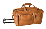 Wheeled Duffel Bag, 20"Colombian Leather
