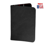 Premium Black Pull-Up Leather Classic Scorecard Holder