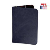 Premium Navy Blue Pull-Up Leather Classic Scorecard Holder