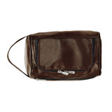 Toiletry Bag in Brown Winston Vinyl