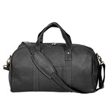Black Colombian Leather Country Club Duffel Bag