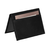 Black Pull-out on Black Colombian Leather Pass Case Wallet