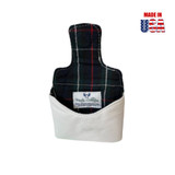 Interior of Universal Mallet Putter Cover in White American Leather