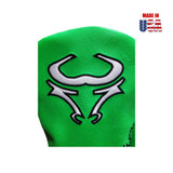 Bull Logo and Winston Signature Embroidery on Green Neon Headcover Set