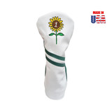 Sunflower Two Stripe Leather Headcovers 1 winstoncollection.com