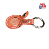 Leather Air Tag Fob with secure carabiner 	4