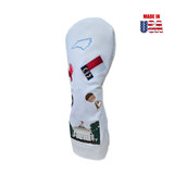 North Carolina Mural White Driver Headcover 3