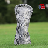 Exotic Snakeskin Leather Headcovers  grey 3