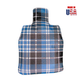 Tartan Plaid Leather Universal Mallet Putter Cover Back