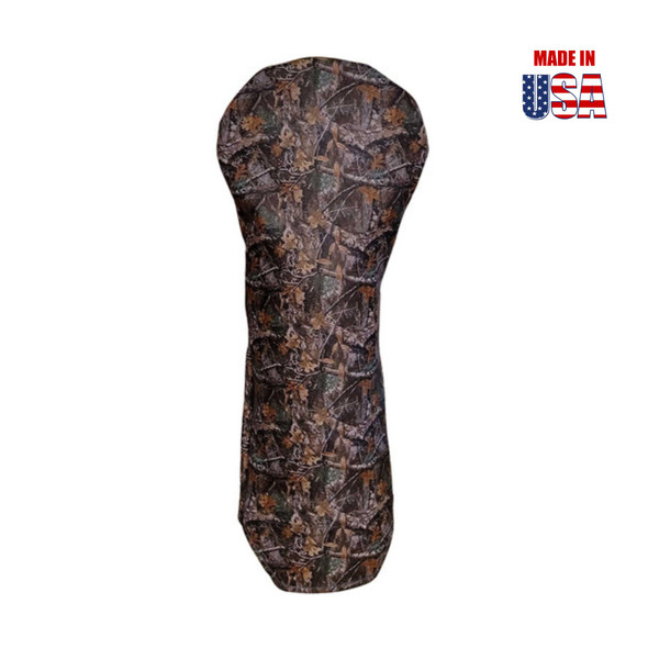 Tree Camoflague Fairway Leather Headcover, 1 winstoncollection.com