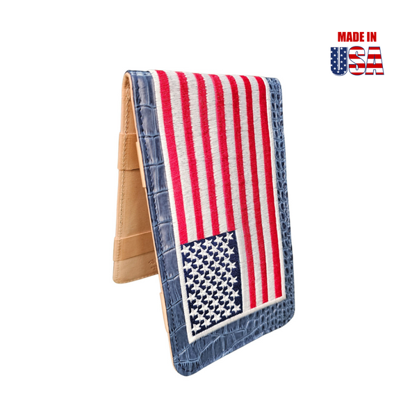 Scorecard Holder & Yardage Book, American Flag 	1