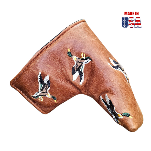 Flying Mallard Pullup Leather Blade Putter Cover 1