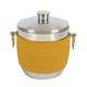 Classic Gold American Leather Wrap on Stainless Steel Ice Bucket