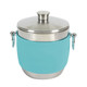 Luxury Blue American Leather Wrap on Stainless Steel Ice Bucket