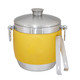 Yellow American Leather Wrap on Stainless Steel Ice Bucket