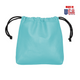 Luxury Blue American Leather Drawstring Player's Pouch