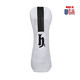 H1 Hybrid in White American Leather with Black Racing Stripe and Black Embroidery