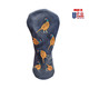 Pheasant on the Run in Navy Blue Pull-Up Leather Driver Headcover