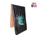 Scorecard Holder & Yardage Book, Statue of Liberty & New York on Black Alligator 1