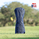 Solid Navy Waxed Canvas Golf Headcovers