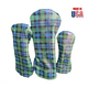 Tartan Plaid Leather Headcovers 9