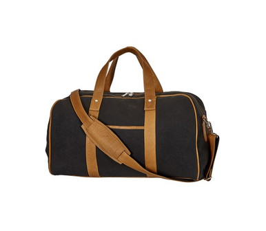 20 Wheeled Duffel Bag in Canvas with Colombian Leather