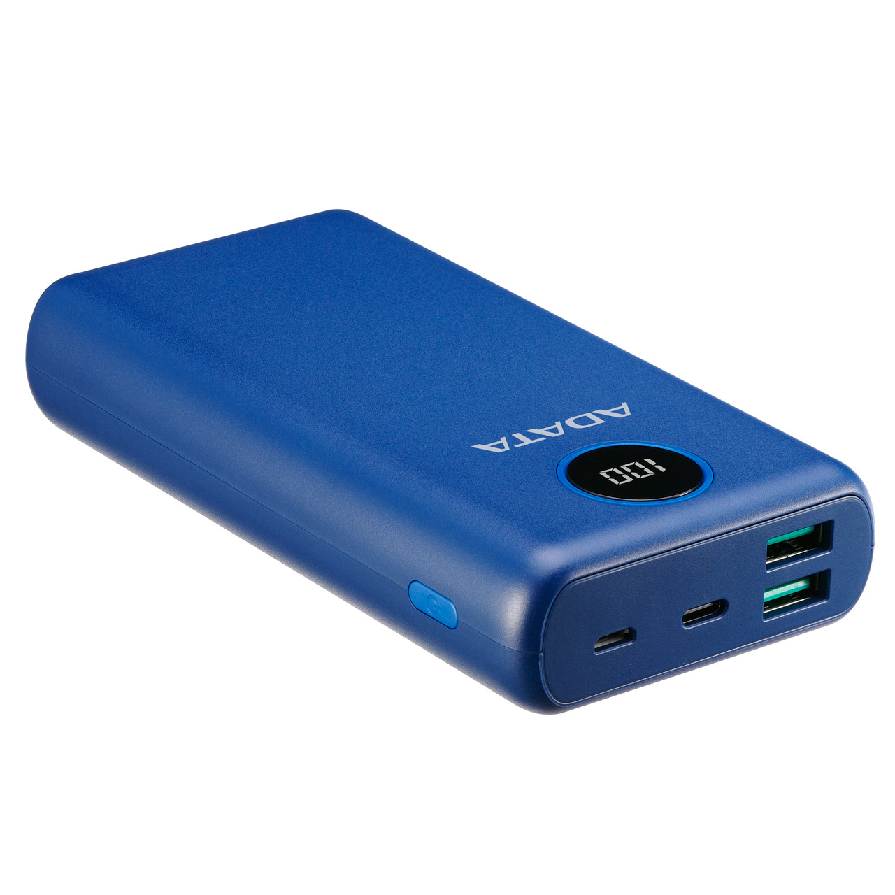ADATA P20000QCD Power Bank Blue 2 Pack - 20000mAh Battery | 2x USB-A - 1x  USB-C Ports | Digital Display w/ Qualcomm QC 3.0 or USB PD 3.0 Tech |  Multi-Level Circuit Protection - ADATA