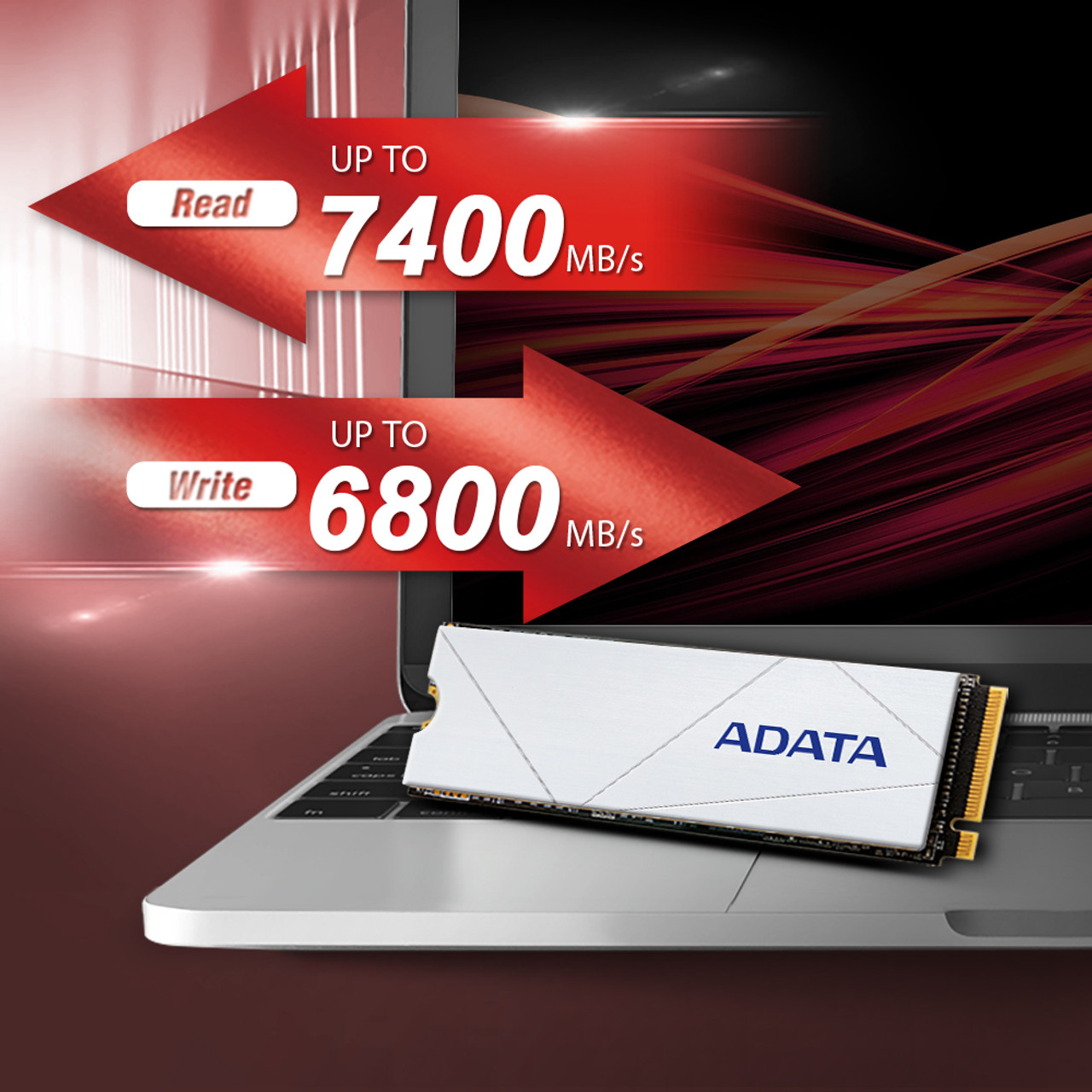  ADATA 2TB Premium SSD for PS5 PCIe Gen4 M.2 2280 Internal  Gaming SSD Up to 7400 MB/s (APSFG-2T-CSUS) : Electronics