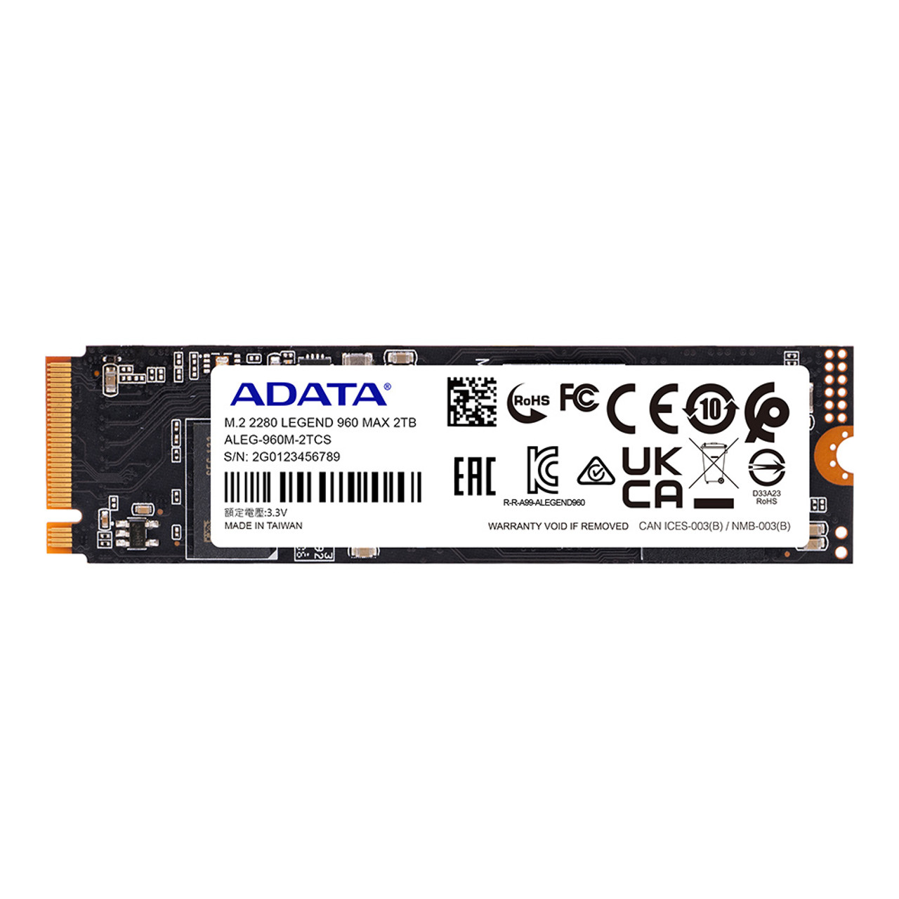 ADATA LEGEND 960 MAX 2TB M.2 2280 PCIe Gen4x4 Internal Solid State Drive |  1560TBW - SMI SM2264 3D NAND | Up to 7400 MBps - Black PS5 SSD 2 Terabyte | 