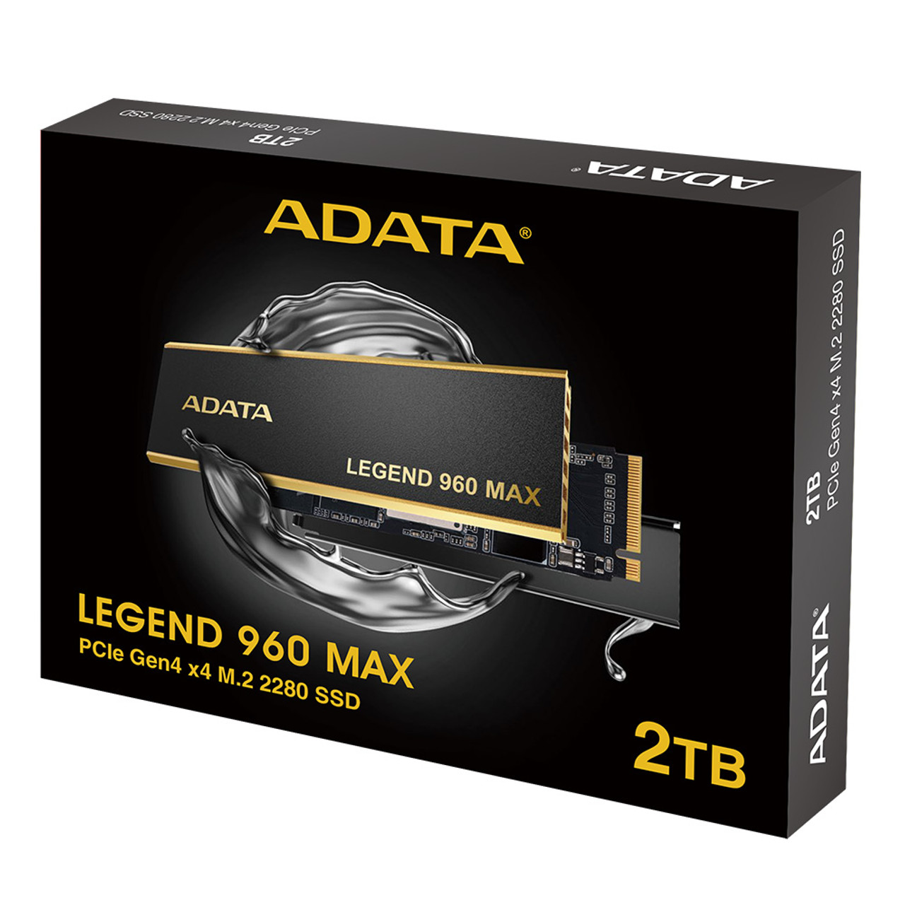 ADATA LEGEND 960 MAX 2TB M.2 2280 PCIe Gen4x4 Internal Solid State Drive |  1560TBW - SMI SM2264 3D NAND | Up to 7400 MBps - Black PS5 SSD 2 Terabyte |  ...