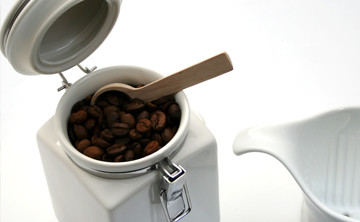 White Square Canister Small