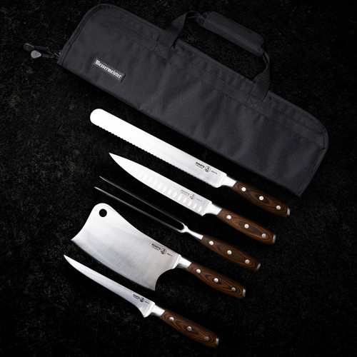 Avanta Pakkawood 6 Piece Pro BBQ Knife Set