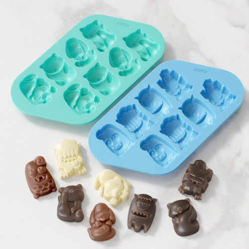 Chocolate Cat, Dog & Monster Moulds (16 Moulds)