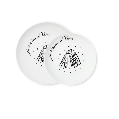Je t'aime a Paris Louna Plate 21cm