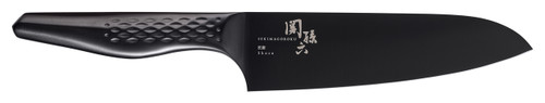 Seki Magoroku Shoso Black Santoku Knife 16.5cm