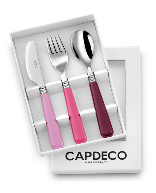 Helios 3 Piece Children's Cutlery Set Pink