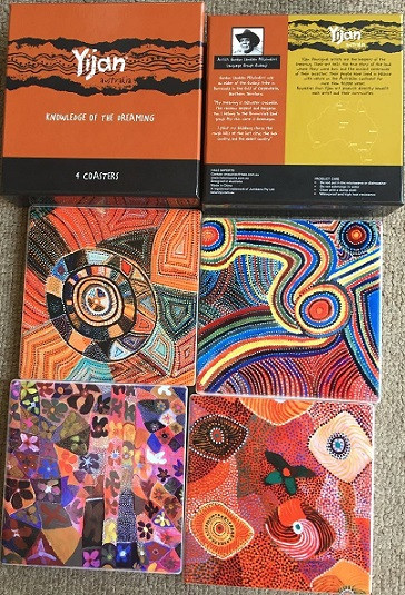 Waterlillies ( Dreaming Country) Ceramic Coasters